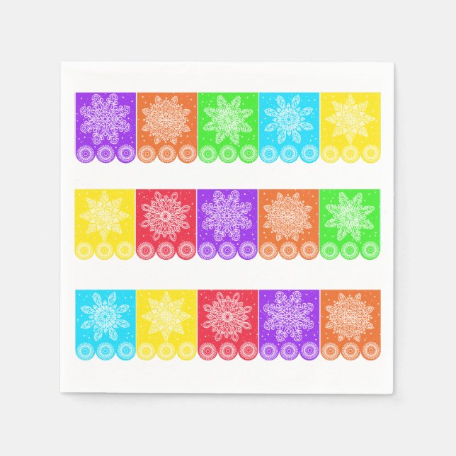 Papercut Cinco de Mayo Serviette (Vorderseite)