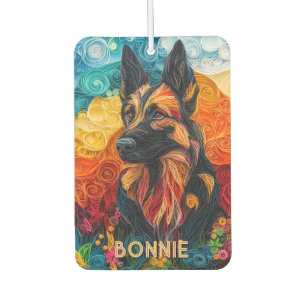 Papercut German Shepherd Autolufterfrischer
