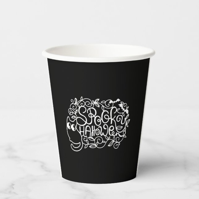 Papercut Halloween Spookween Pappbecher (Vorderseite)
