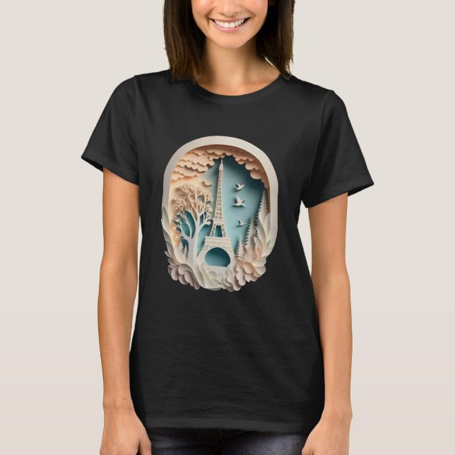 Papercut Style féminin T-shirt Basic (Devant)