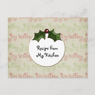 Papers_PattHolidayJoy, leere Chipboard-Tag, Kit... Postkarte