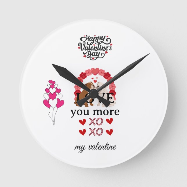 Paperweight Runde Wanduhr (Vorderseite)