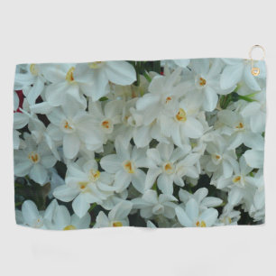 Paperwhite Narcissus Delikate Weiße Blume Golfhandtuch