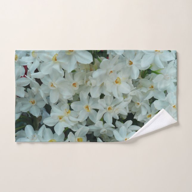Paperwhite Narcissus Delikate Weiße Blume Handtuch (Handtuch)