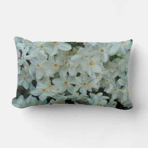 Paperwhite Narcissus Delikate Weiße Blume Lendenkissen