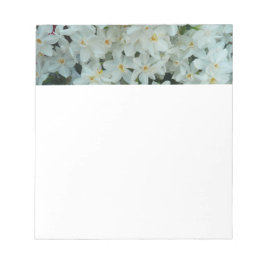 Paperwhite Narcissus Delikate Weiße Blume Notizblock