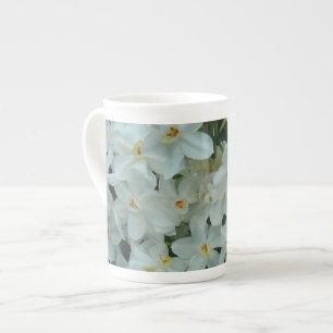 Paperwhite Narcissus Delikate Weiße Blume Prozellantasse