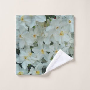 Paperwhite Narcissus Delikate Weiße Blume Waschlappen
