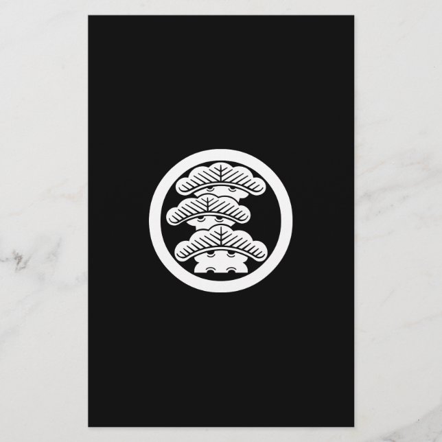 PAPETERIE 丸に左三階松 (Devant)