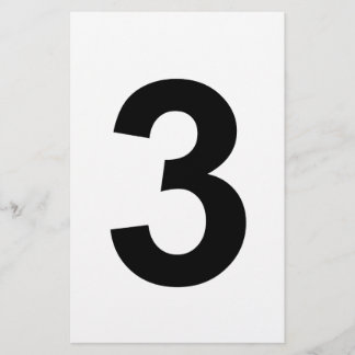 Papeterie 3 - numéro trois
