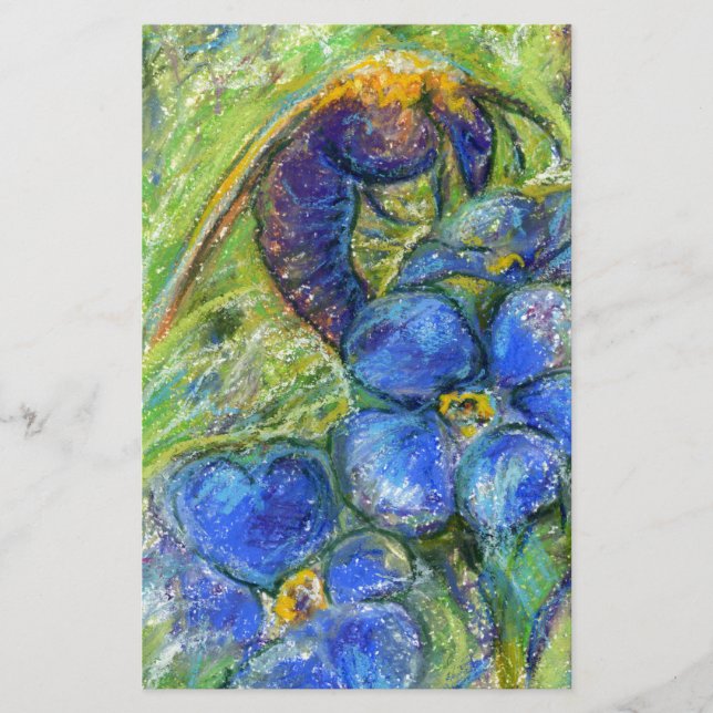 Papeterie A Bee & Forget-me-not Flowers (Devant)