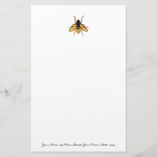 Papeterie Abeille jaune et noire vintage