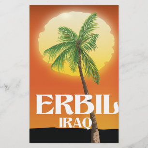 Papeterie Affiche de voyage à Erbil en Irak