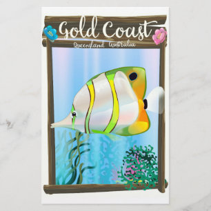 Papeterie Affiche de voyage Gold Coast Australie.