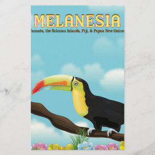 Papeterie Affiche de voyage Melanesia Toucan