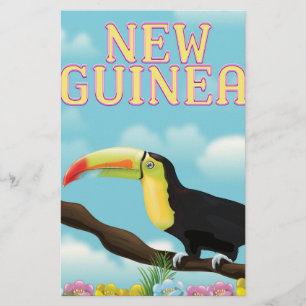 Papeterie Affiche de voyage Toucan de Nouvelle-Guinée