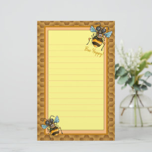 Papeterie Aie Du Bonheur ! Abeille de miel mignonne