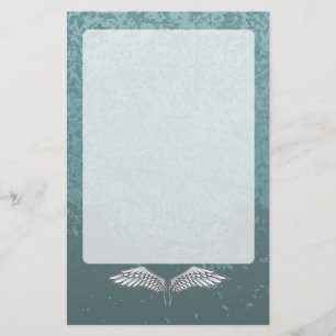 Papeterie ailes bleu-gris