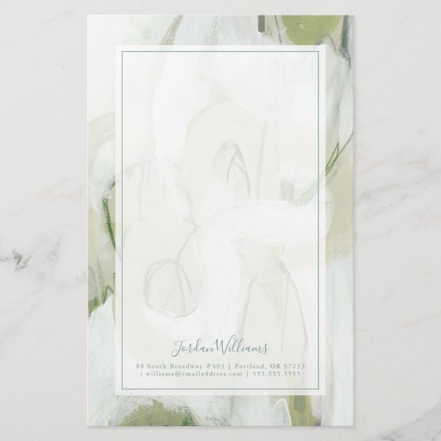 Papeterie Ajouter votre nom| Verge (Devant)