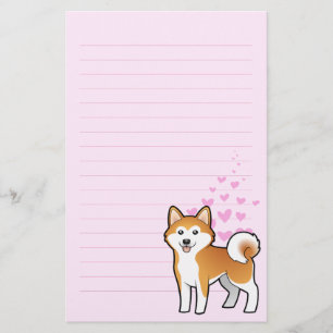 Papeterie Akita Inu/amour de Shiba Inu