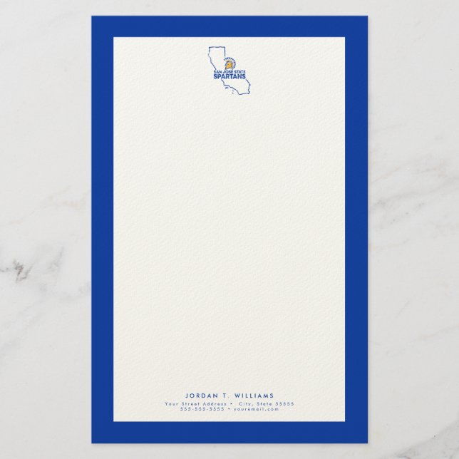 Papeterie Amour de Spartans d'état de San Jose (Devant)