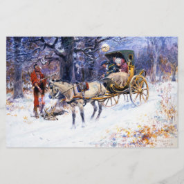 Papeterie Ancien Noël en Nouvelle-Angleterre (par Charles Ru