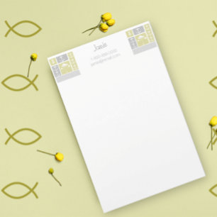 Papeterie Ancre marine jaune et gris Vane météorologique