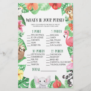 Papeterie Animal tropical Qu'est-ce que dans le jeu de Baby