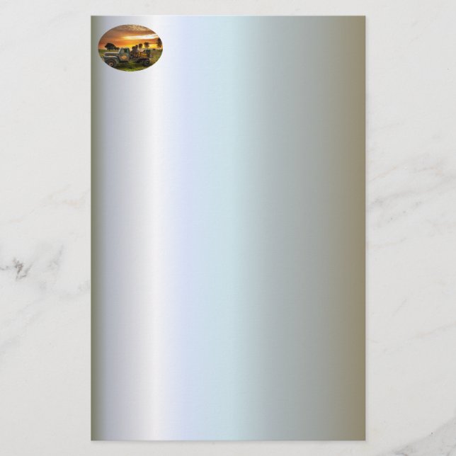 Papeterie Antique ramassage à la campagne (Devant)