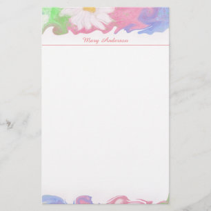 Papeterie Aquarelle florale stationnaire