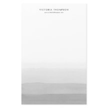Aquarelle moderne gris Ombre personnalisé