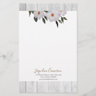 Papeterie Aquarelle rose Roses Ballerina Illustration