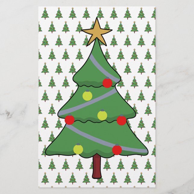Papeterie Arbre de Noël adorable (Devant)
