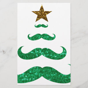 Papeterie arbre de noël de la moustache