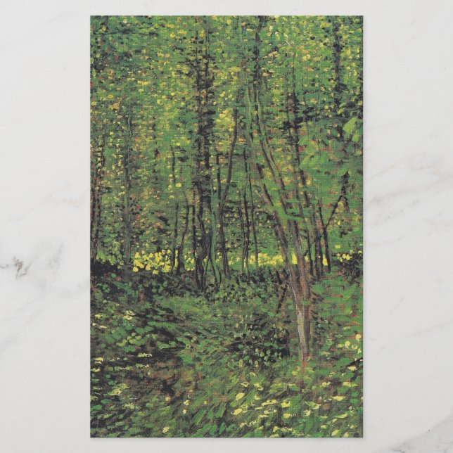 Papeterie Arbres et sous-bois par Van Gogh (Devant)