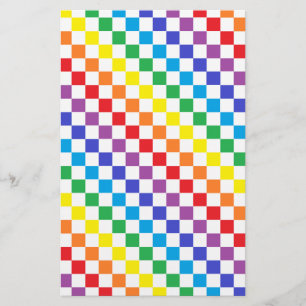 Papeterie Arc-en-ciel Checkered