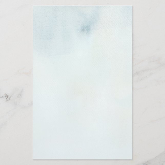 Papeterie arrière - plan aquarelle en bleu pastel et jaune (Devant)
