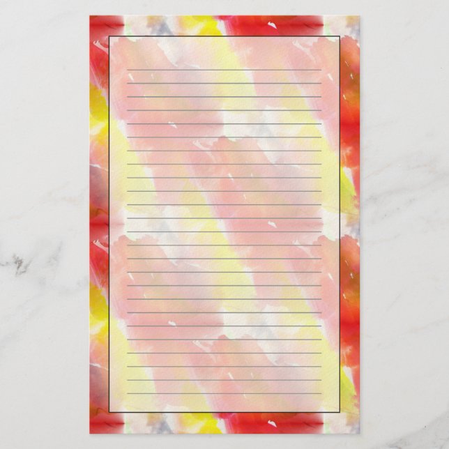 Papeterie Arrière - plan d'aquarelle de texture de (Devant)