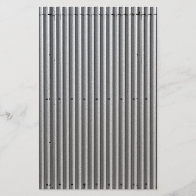 Papeterie Arrière - plan en métal ondulé (Devant)