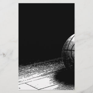 Papeterie Art de basket-ball noir blanc