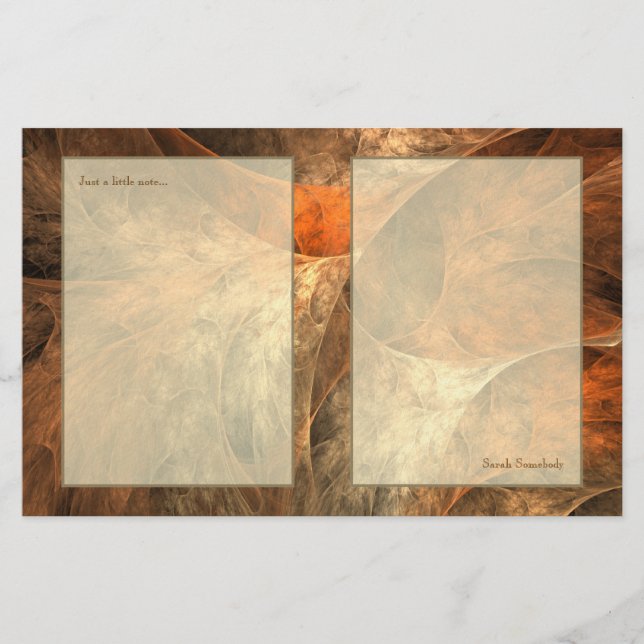 Papeterie Art de fractale de richesse d'automne (Devant)