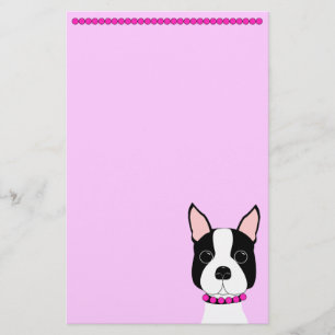 Papeterie Assez à Boston rose Terrier