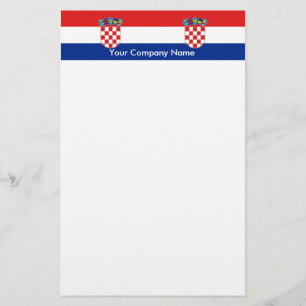 Papeterie avec Drapeau de Croatie