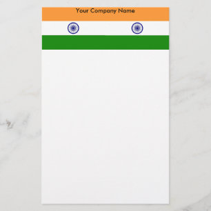 Papeterie avec Drapeau de l'Inde