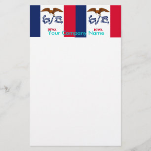 Papeterie avec Drapeau de l'Iowa