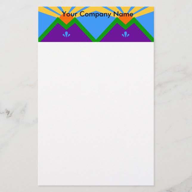 Papeterie avec Drapeau de Manitou Springs (Devant)