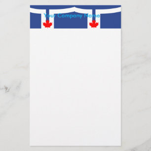 Papeterie avec drapeau de Toronto, Canada