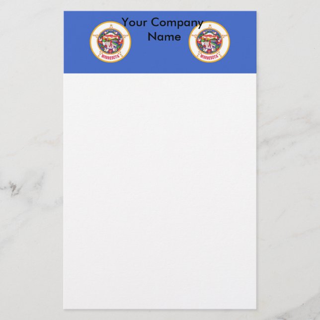 Papeterie avec Drapeau du Minnesota (Devant)
