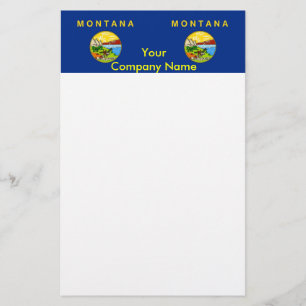 Papeterie avec Drapeau du Montana