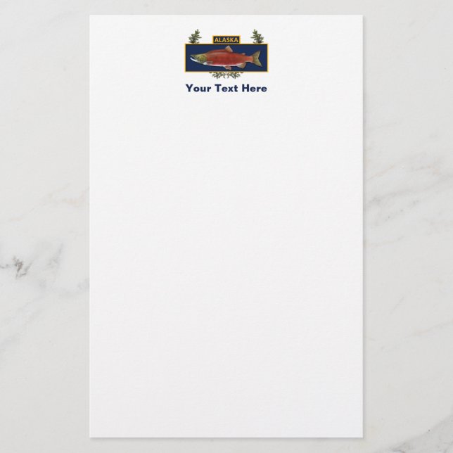 Papeterie Badge du pêcheur de combat de l'Alaska (Devant)